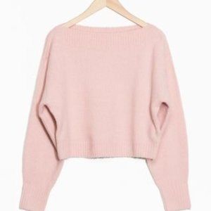 & Other Stories Pink Pull Over Oversized Sweater